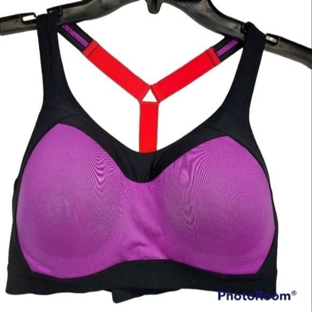 * Champion sports bra medium padded racer back color block